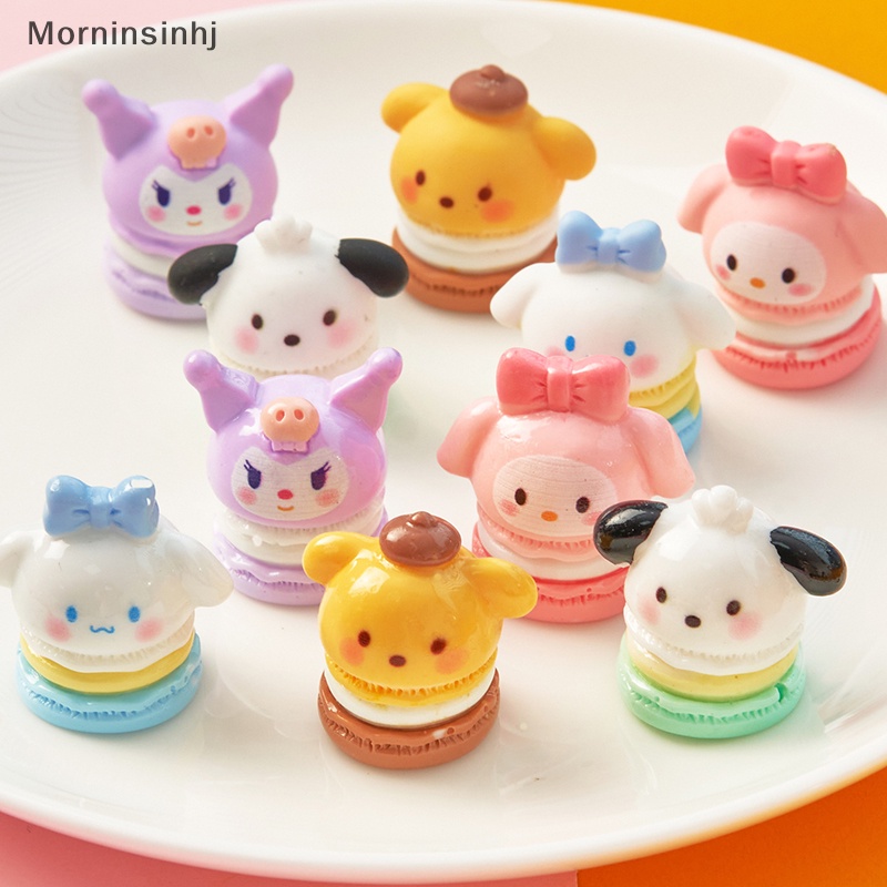 Mornin 2PCS Kawaii Anime Sanrio Warna Macaron 3D Resin Patch Lucu Kreatif Lem Cream DIY Phone Case Dekorasi Perhiasan Aksesoris id