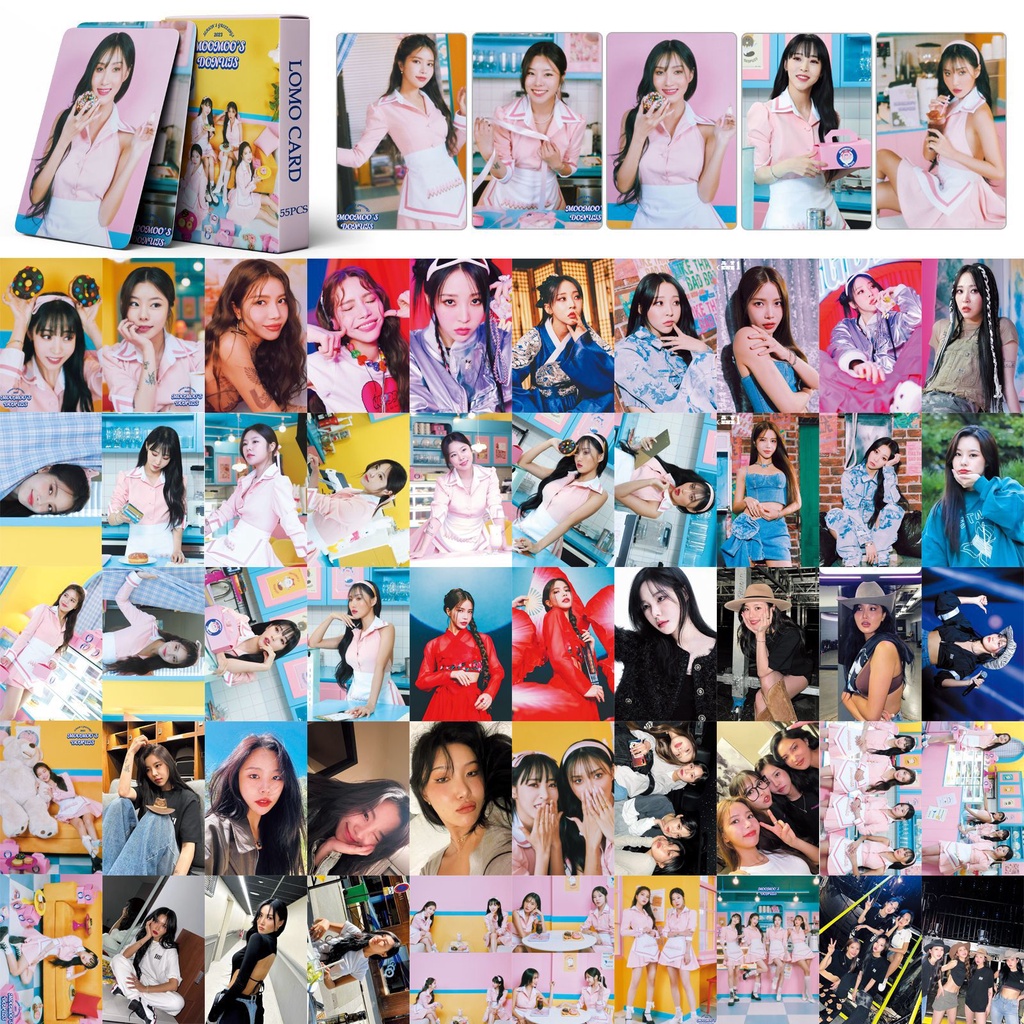 55pcs /box Album Photocard MAMAMOO 2023season's Greetings Lomo Card Kpop Postcards