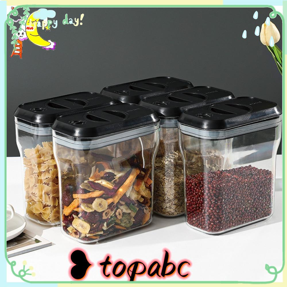 Sealed Jar Toples Persegi Multi Fungsi Dengan Tutup Botol Bumbu Wadah Makanan Transparan Food Canister Grade Bottle