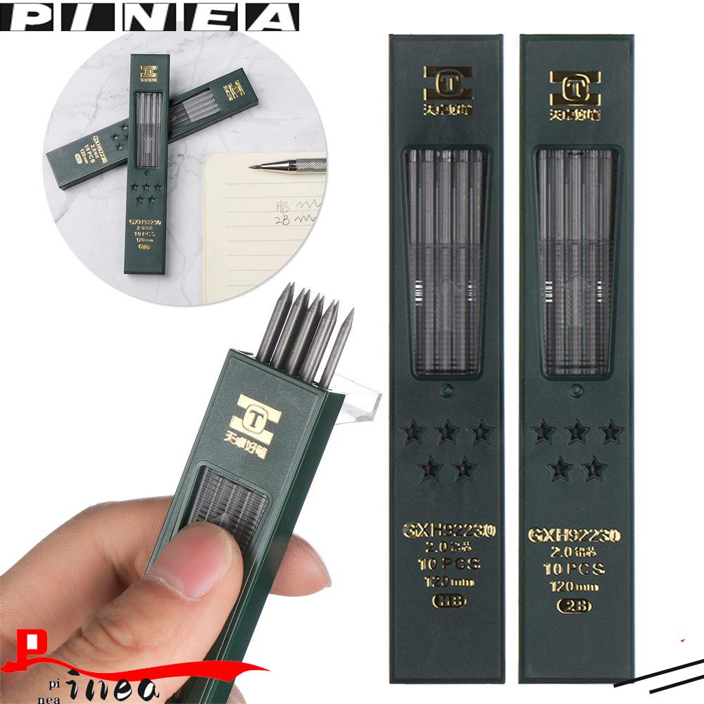 PINEAPPLE Pineapple 10Pcs /Box Pensil Lead Plastik Alat Tulis 2B Dapat Dihapus HB Graphite