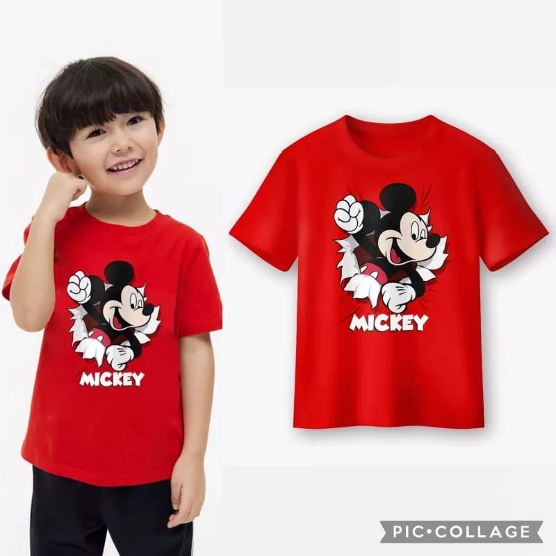 Plazababyku Kaos Anak MK-EY MOUSE Merah Putih Kemerdekaan / Kaos Mickey Mouse Anak / HUT RI 78TH kaos anak laki laki Perempuan/Kaos anak distro lokal bahan premium // atasan anak unisex