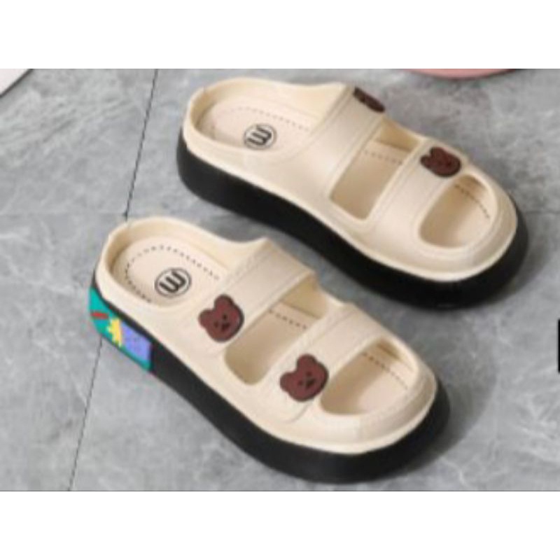 sandal wanita wedges jelly import/sendal karet perempuan korea