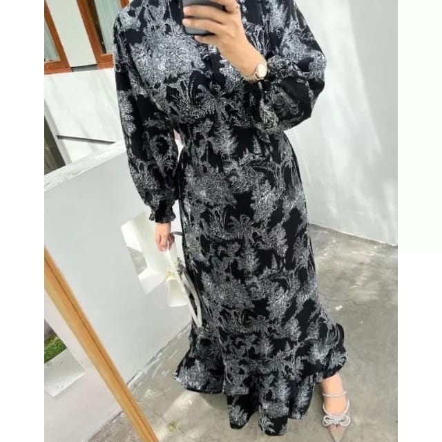 BEFAST - ZEC DRESS MAXY LOSI / Diora Maxi Dress / LongDress Wanita Keluaran Terbaru / Fashion Kekinian Remaja ABG Trendy / Dress Maxy Lengan Panjang / OOTD Wanita Hijab Style / Dress Kondangan Formal Wanita