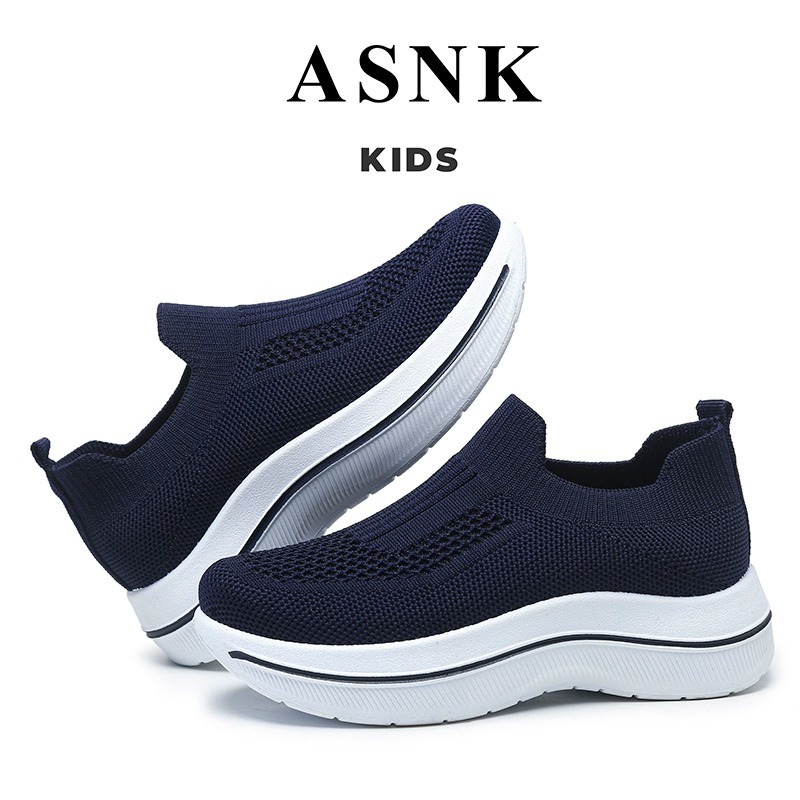 [GROSIR][COD] SEVEN_DAY SEPATU RAJUT SLIP ON ANAK CEWEK COWOK USIA 2-12 THN WM2329 NAVY