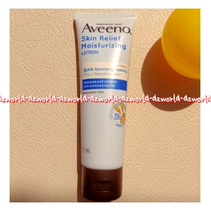 Aveeno Skin Relief Moisturizing Lotion Very Dry Skin 71ml Handbody Aveno Afeeno Hand Body Untuk Kulit Sangat Kering Afeno Krim