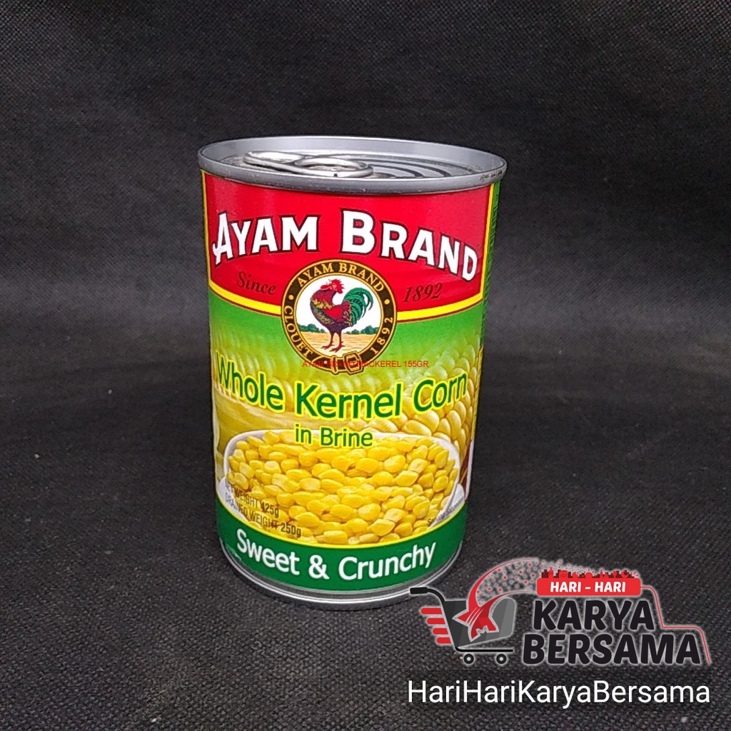 

AYAM BRAND WHOLE KERNEL CORN IN BRINE 425GR
