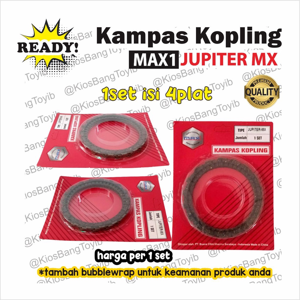 1set Kampas Plat Kopling Yamaha JUPITER MX 4pc (Max1)