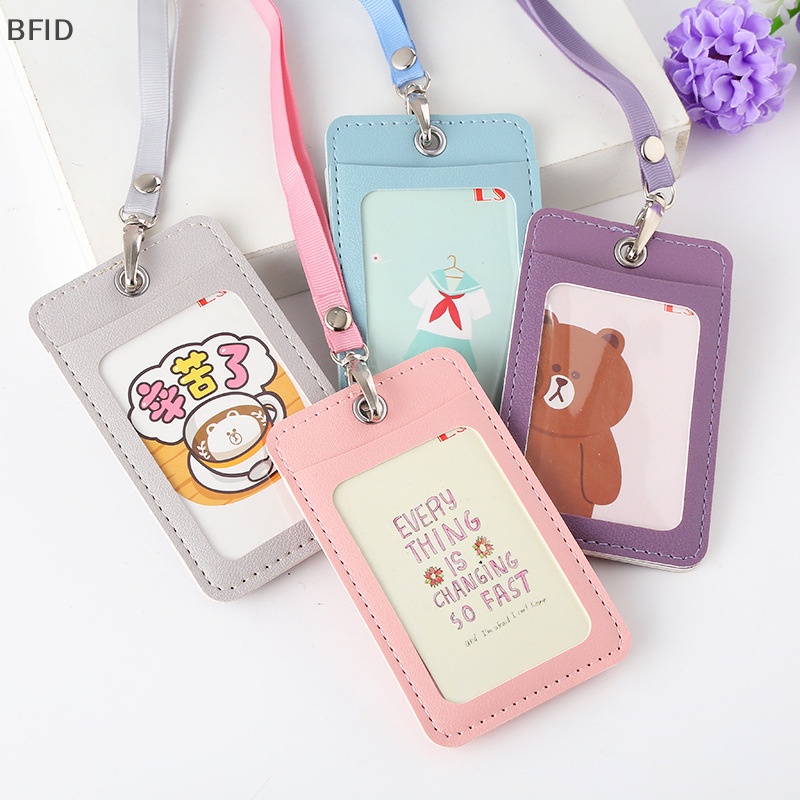 [BFID] Kartu Kredit ID Badge Dompet Pouch Coin Card Tali Leher Tas Kartu Bus Pelajar [ID]