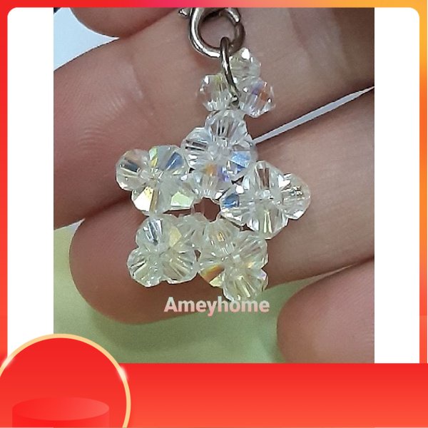 kristal preciosa gantungan HP/Tas(bintang kecil)