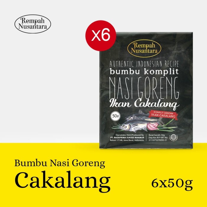 

WORTH TO BUY!! REMPAH NUSANTARA BUMBU NASI GORENG CAKALANG 50 GRAM 1 PACK ( 6 PCS )