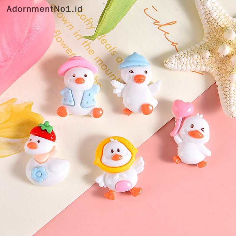 [AdornmentNo1] 10pcs bebek kecil Resin aksesoris kartun lucu Patch aksesoris Diy ponsel Shell jepit rambut perhiasan buatan tangan bahan