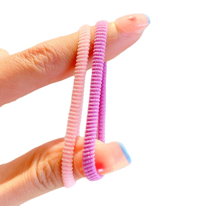 Ikat Rambut Anak Bayi Isi 50 Per Box Tabung Mini Ponytail Elastis Gaya Korea Import Warna Warni Lucu IR-MINI