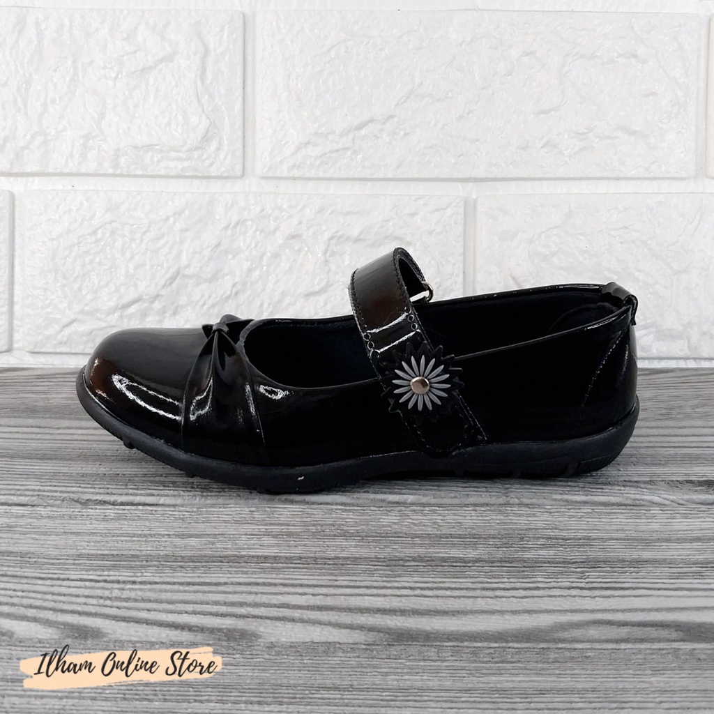 Selena S.04 Sepatu Pantofel Anak Size 26-35 Hitam