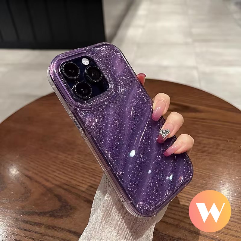 3D Stereo Corrugation Pattern Fantasy Starry Sky Case Compatible for IPhone 6S 6 7 8 Plus 11 13 12 14 Pro Max X XS MAX SE 2020 7Plus XR Luxury Laser Card Gradient Color Soft Cover