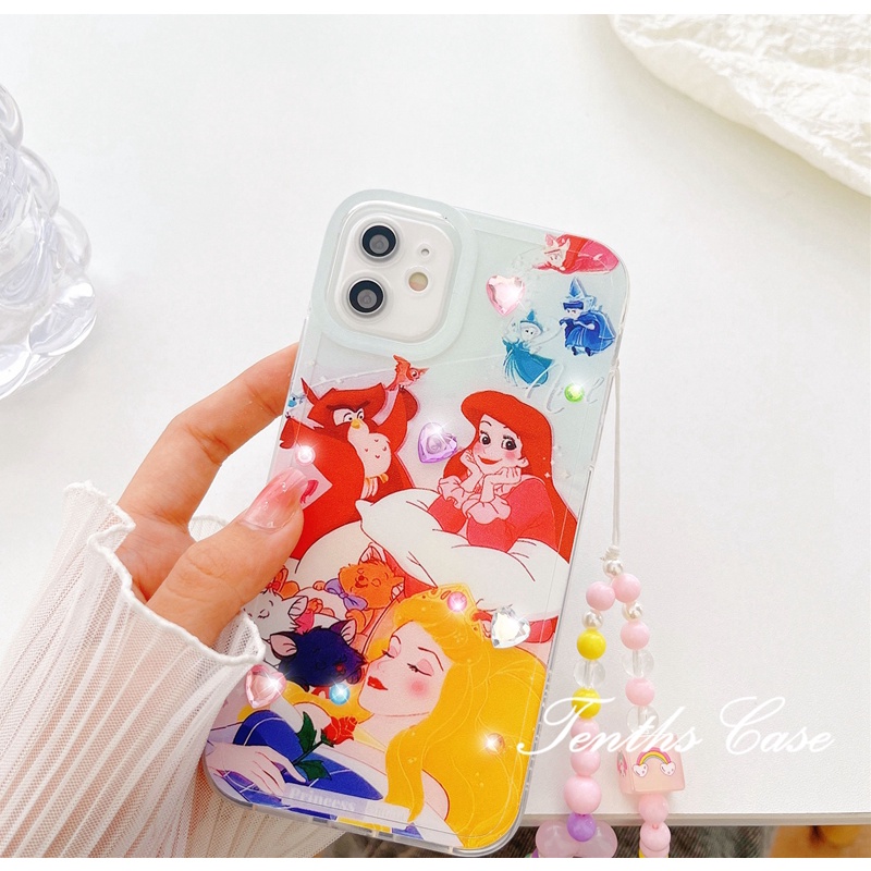 IPHONE Kompatibel Untuk Iphone14 13 12 11 Pro Max X XR Xs Max8 7 6 6s Plus Se2020Angel Eye Princesses Phone Case Dengan Lanyard