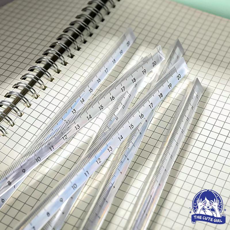 Transparent Triangle Ruler/ Penggaris Segitiga Transparan 15cm &amp; 20cm - Stazionario