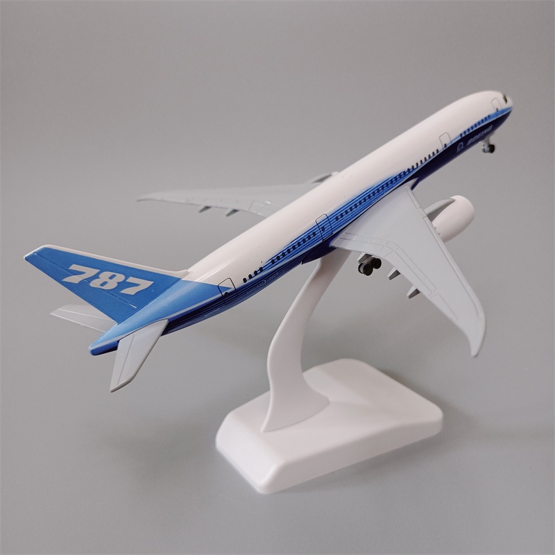 Boeing787model Pesawat Original Diecast Metal B787 Plane Airplane Aviation Mainan Dengan Landing Gear Dan Roda