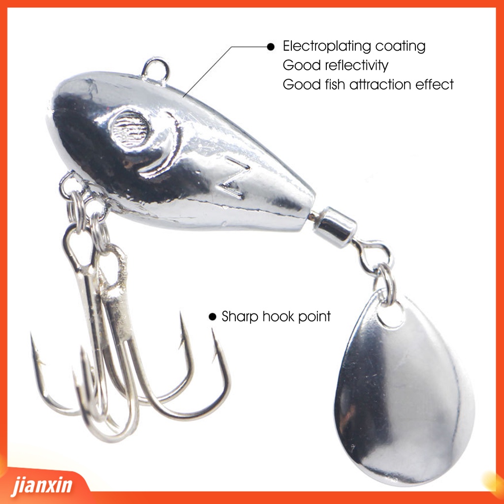 (In Stock) 7.5g /18.5g Tenggelam Palsu Lure Realistis Baja Karbon Tinggi Treble Hook VIB Umpan Pancing Tackle