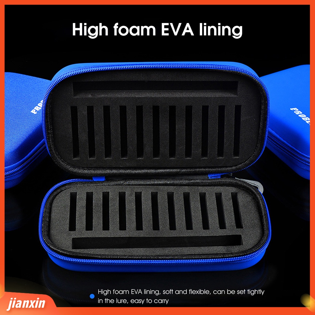 (In Stock) Menebal Tas Umpan Tahan Air EVA Inner Halus Resleting Memancing Case Angling Perlengkapan