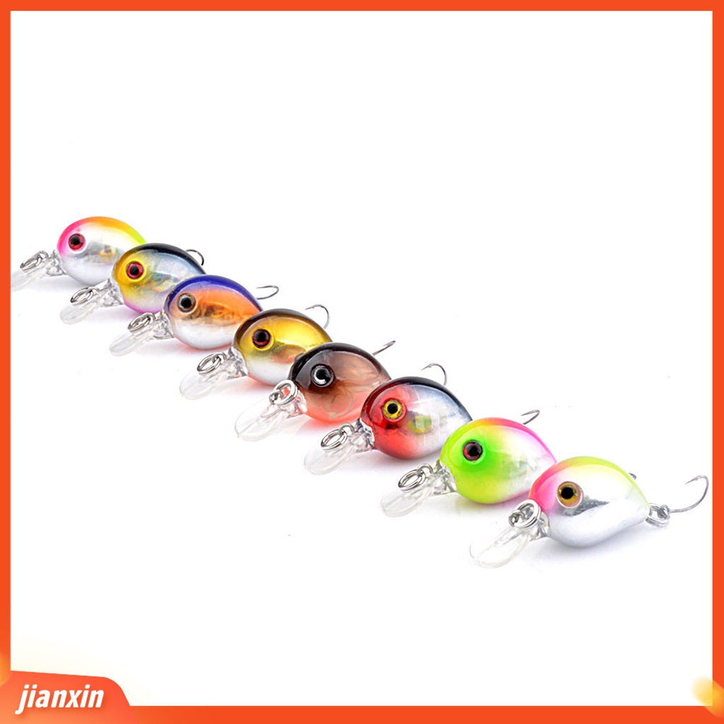 (In Stock) 3.2cm /1.5g Umpan Bionik 3D Simulasi Fisheye Tajam Kait Realistis Angling Mengambang Air Kait Tunggal Umpan Umpan Memancing Luar Ruangan