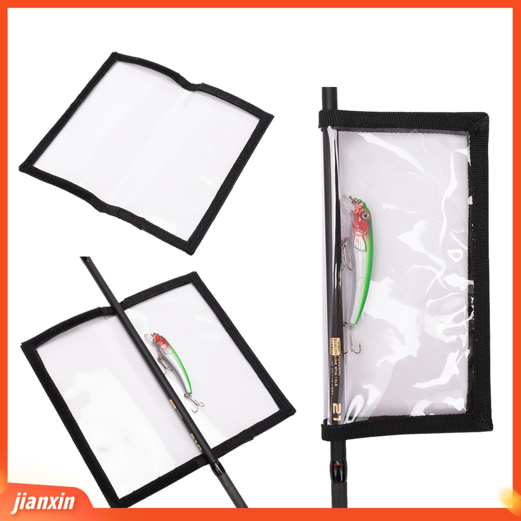 (In Stock) Penutup Umpan Pancing Elastis Tape Pengikat Transparan Tahan Air Visible PVC Fishing Tackle Lure Protector Outdoor Angling