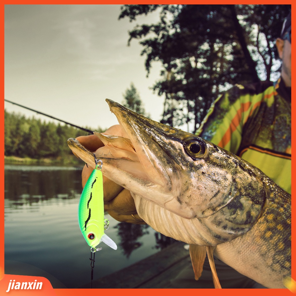 (In Stock) 5cm /3.6g Ikan Kecil Lure 3D Simulasi Fisheye Treble Hook Menggoda Culter Alburnus Bass Lure Memancing Luar Ruangan