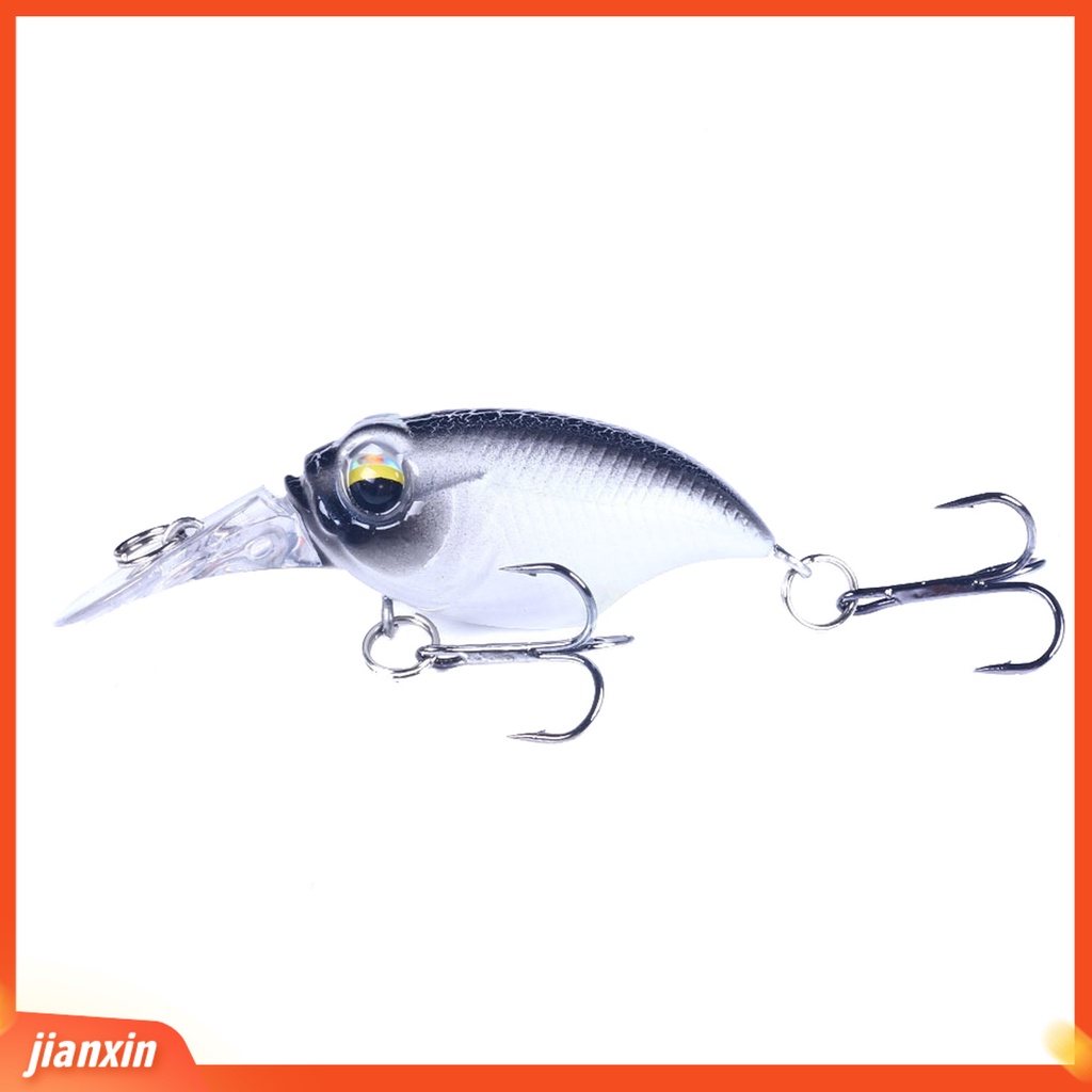 (In Stock) 10Pcs 6cm /6.2g Vivid Fishing Lure Umpan Buatan Ringan Crankbait Untuk Angling