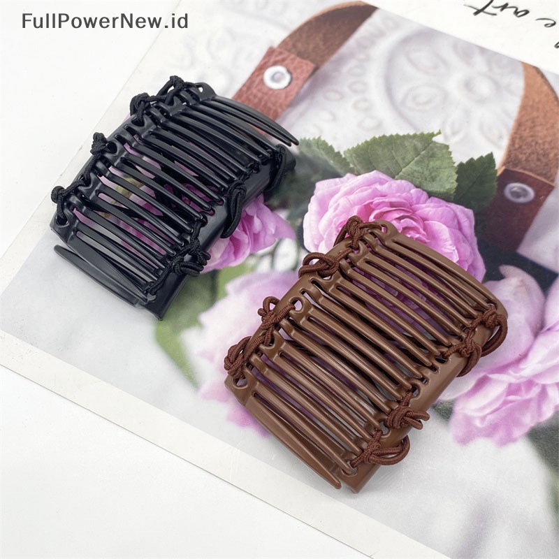 Power Vintage Kreatif Sisir Rambut Ajaib Tali Elastis Disc Hair Clip Untuk Wanita Hiasan Kepala ID