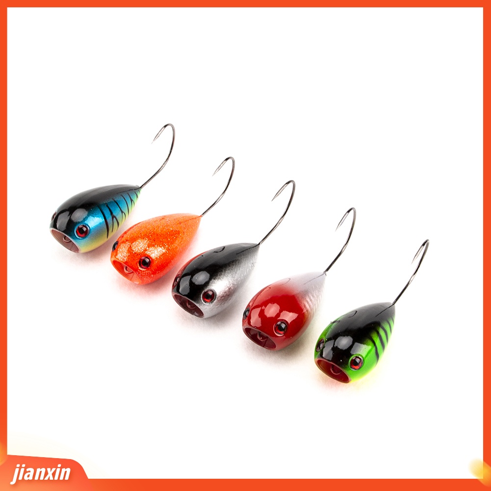 (In Stock) Popper Mancing Artficial Lure Crank Umpan Renang Wobblers Keras Single Hook Alat