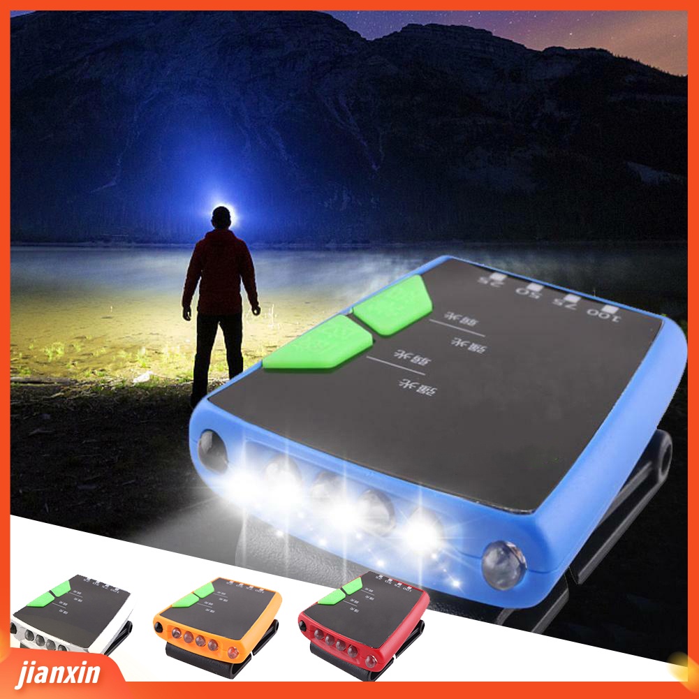 (In Stock) Outdoor Memancing Hiking USB Rechargeable LED Clip-on Cap Hat Light Head Lamp