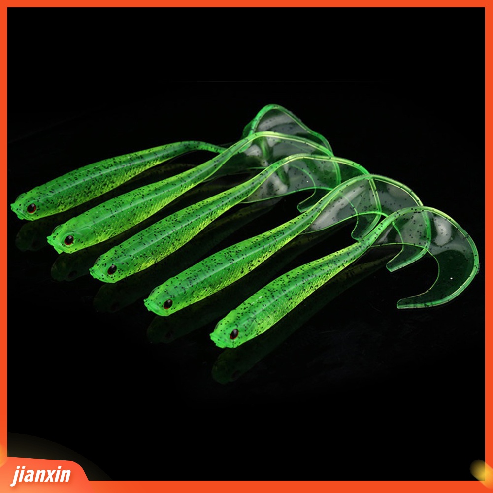 (In Stock) 5Pcs /Set 13cm Buatan Lembut PVC Lure Ikan Umpan Pancing Tackle Alat Aksesoris