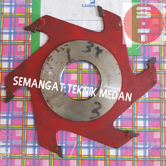 Murah 3mm 6 MATA PISAU PROFIL GROVING KAYU KEROK SPINDLE KAYU 6 DAUN 3 mm BGA510