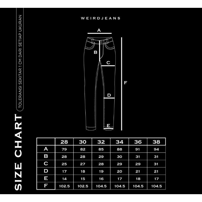 Weird Jeans  - Black no ripped - Celana Jeans Pria Polos Skinny Slimfit Strech