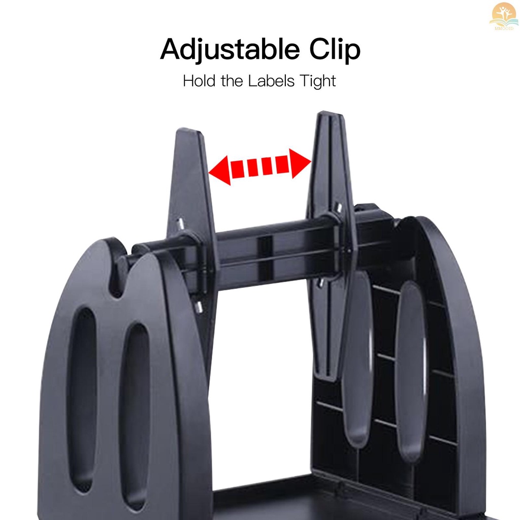 In Stock Label Holder for Desktop Thermal Label Printer 2in1 Roll &amp; Fan-Fold Stack Labels Paket Pengiriman Sticker Dispenser Lepas Pasang Untuk Pengiriman Supermarket Toko Eceran