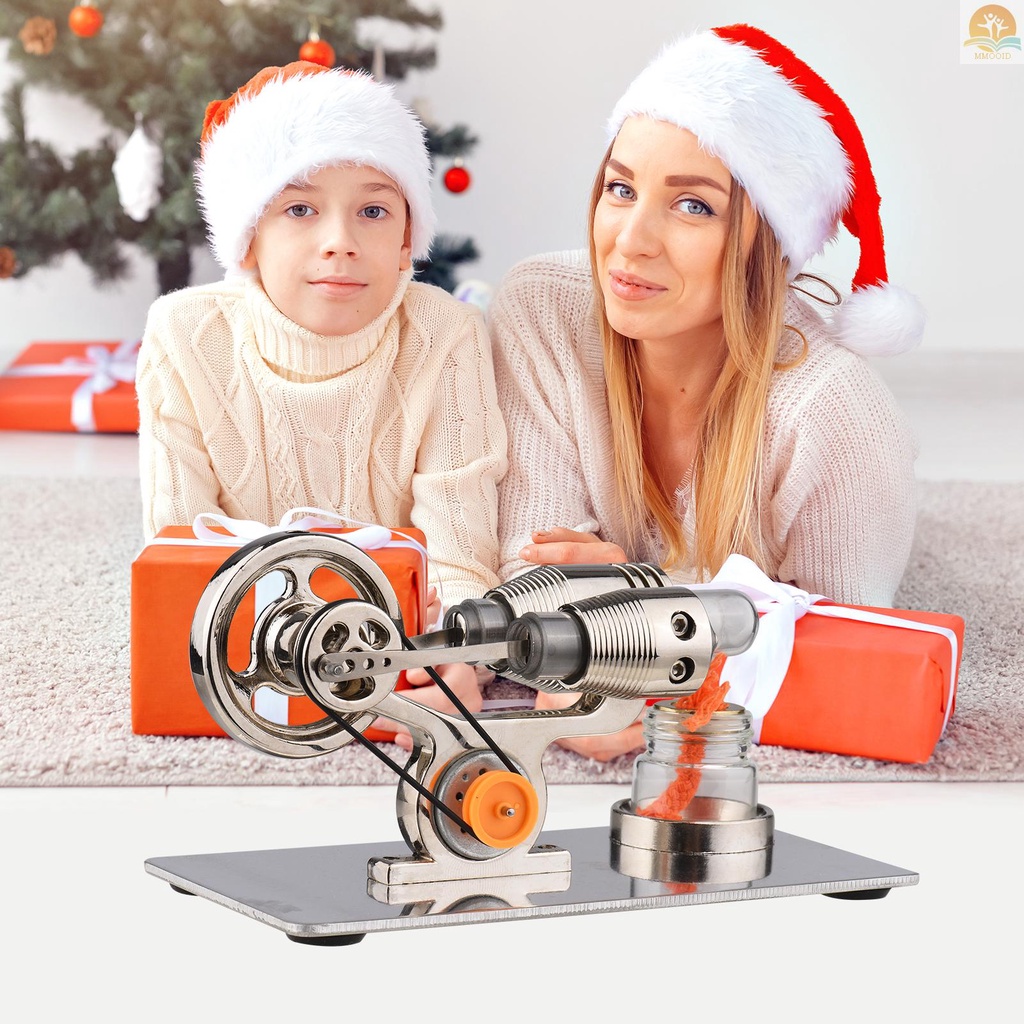 In Stock Stirling Mesin Kit Generator Listrik Udara Panas Model Tabung Mobil Model Generator Fisik Dengan Desain Roda Gila Percobaan Sains Mainan Edukasi DIY Untuk Guru Dewasa