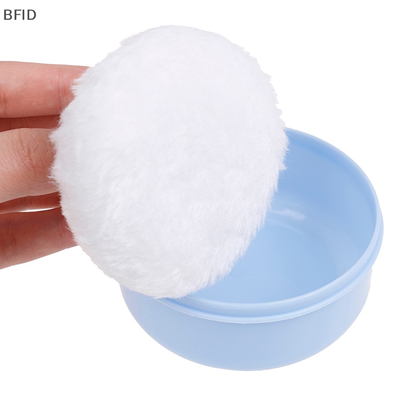 [BFID] 1pcs Lucu Bayi Lembut Wajah Tubuh Kosmetik Puff Talcum Sponge Box Case Wadah [ID]