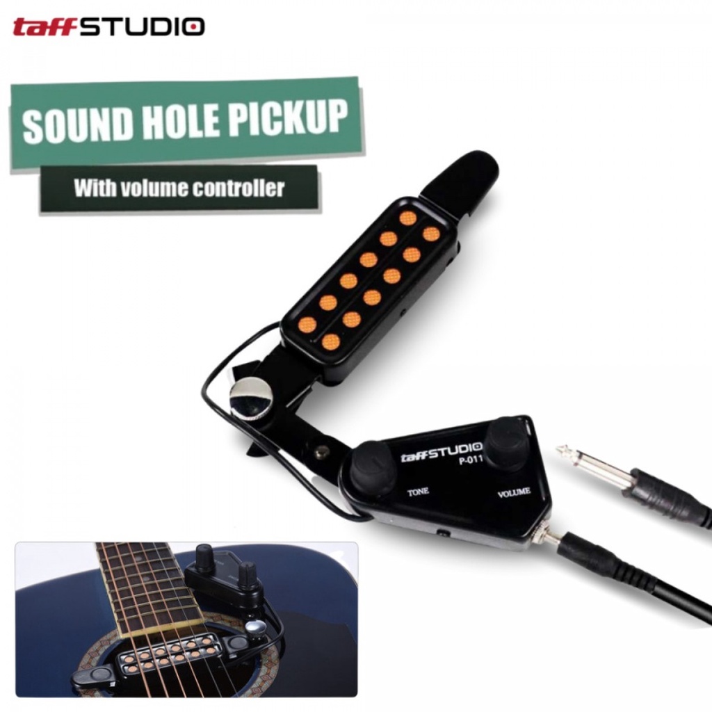 TaffSTUDIO Pickup Gitar Akustik With Tone Tuner Volume Control