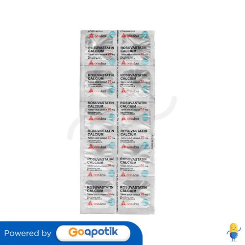 Rosuvastatin Calcium Ogb Dexa Medica 20 Mg Strip 10 Tablet