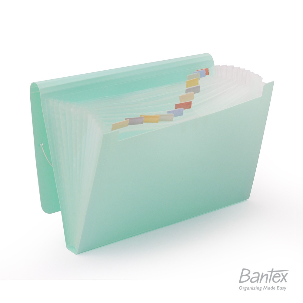 

[Artomas] Bantex Expanding File Folio Cool Aqua 3601 76