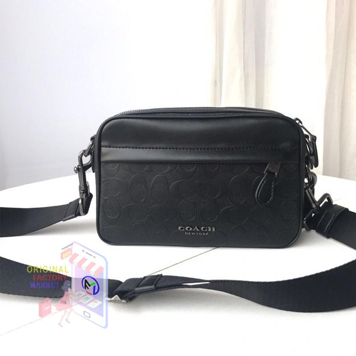 VS TAS COACH GRAHAM CROSSBODY BAG SIGNATURE CANVAS EMBOSSED COACH 50713