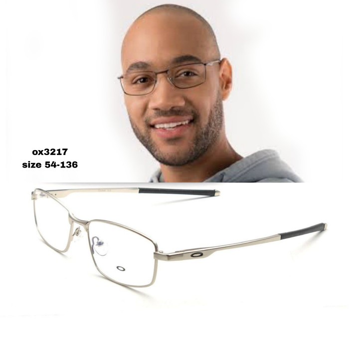 kacamata minus anti radiasi pria frame cesual sport - Silver, AntiRadiasi 50%