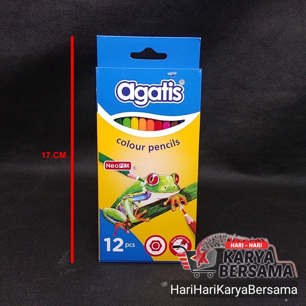 

PENSIL WARNA AGATIS NEOPEX PERMANENT COLOR PENCIL NH-C-12 ISI 12'S