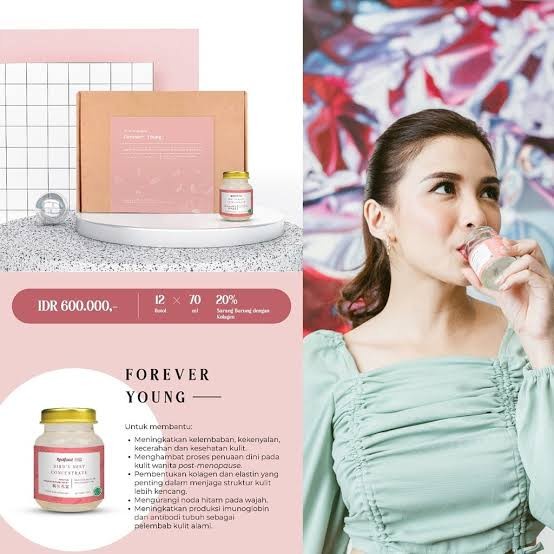 

realfood forever young - real food minuman sarang burung with collagen