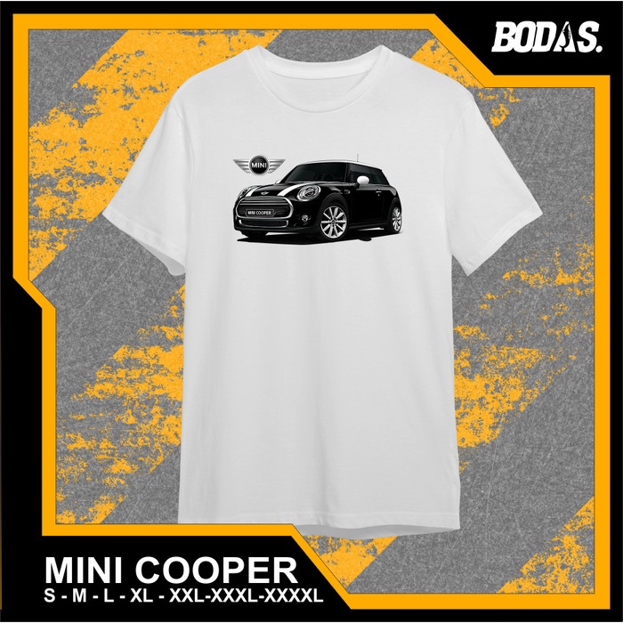 KAOS PUTIH DISTRO OTOMOTIF MOBIL MINI COOPER