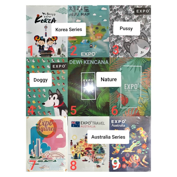 

✨BISA COD✨ -Buku Tulis EXPO 52 Lembar / Boxy / Campus 1 Pak isi 10 Buku
