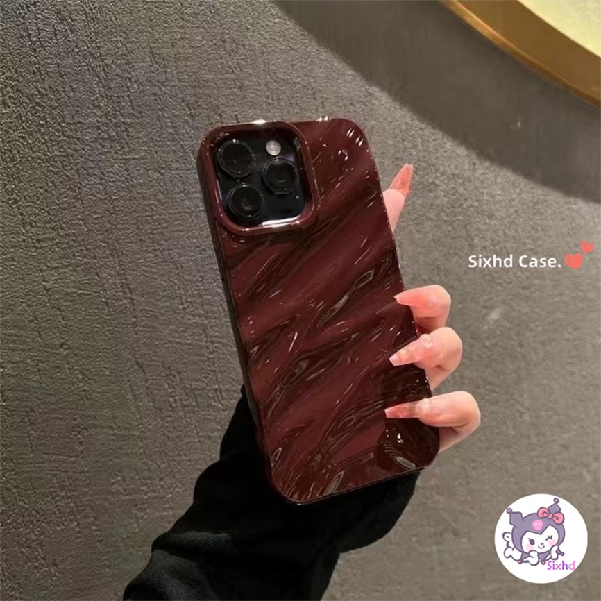 IPHONE Kompatibel Untuk Iphone14 13 12 11 Pro Max SE 2020x Xr Xs Max8 7 Plus Ins Sederhana Riak Air Dilapisi Ponsel Case Silikon Lembut Penutup Perlindungan Shock