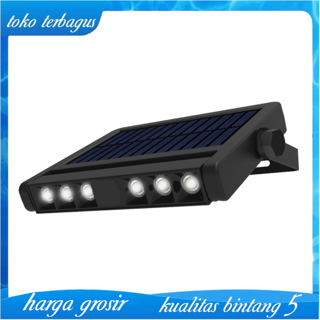 Lampu LED Solar Panel Dinding Tenaga Surya Outdoor Waterproof Wall Light