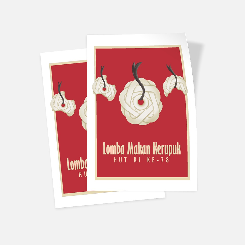 

Matte Sticker - Set of 2 Lomba Makan Kerupuk HUT RI 78 2023