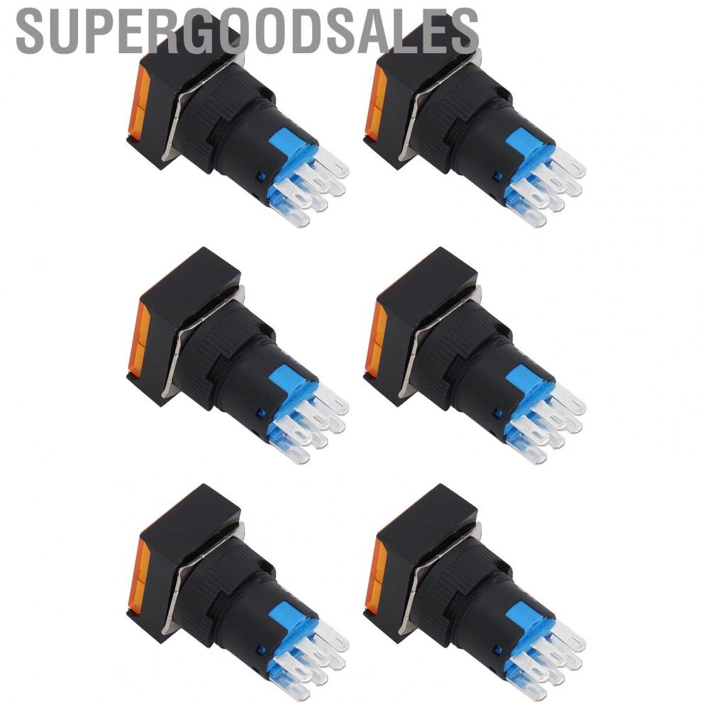 Supergoodsales Momentary Push Button  ABS Switch 5A Operating Current AC 0‑240V for Electromagnetic Starters Relays