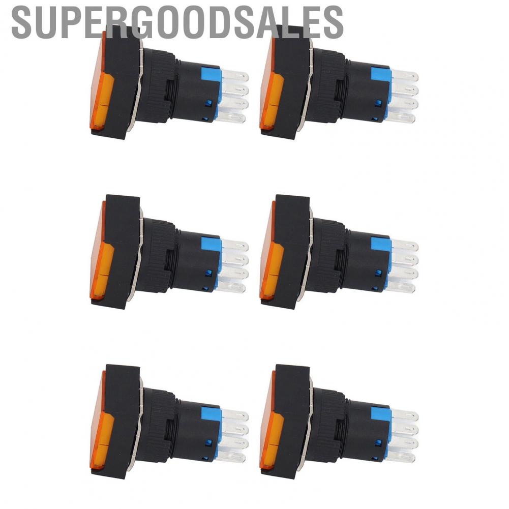 Supergoodsales Momentary Push Button  ABS Switch 5A Operating Current AC 0‑240V for Electromagnetic Starters Relays